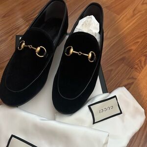 Gucci Black and Tan Leather Soles